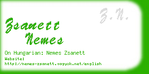 zsanett nemes business card